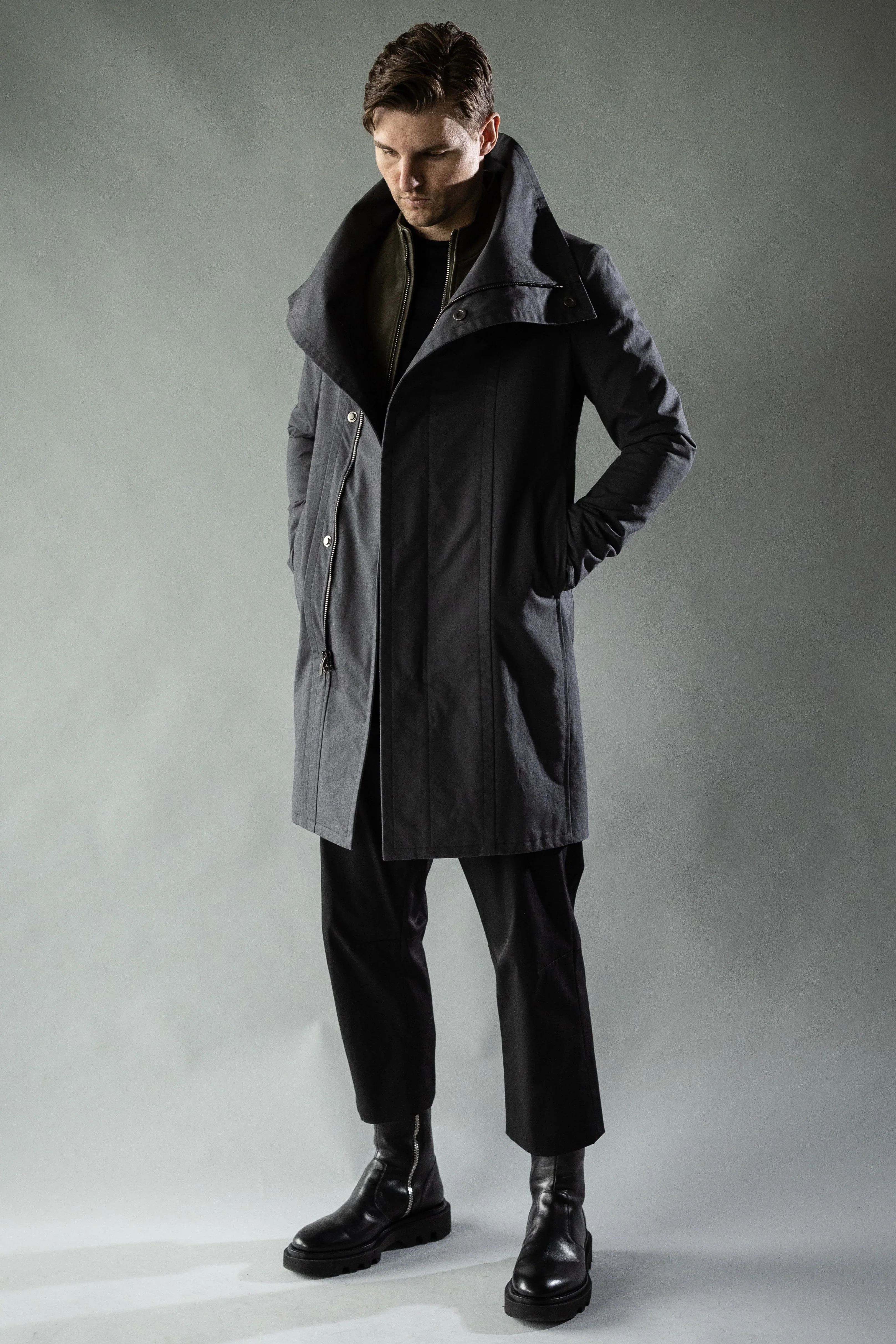 Alloy Grey Ventile Cotton FOUNDATION COAT - Image 3