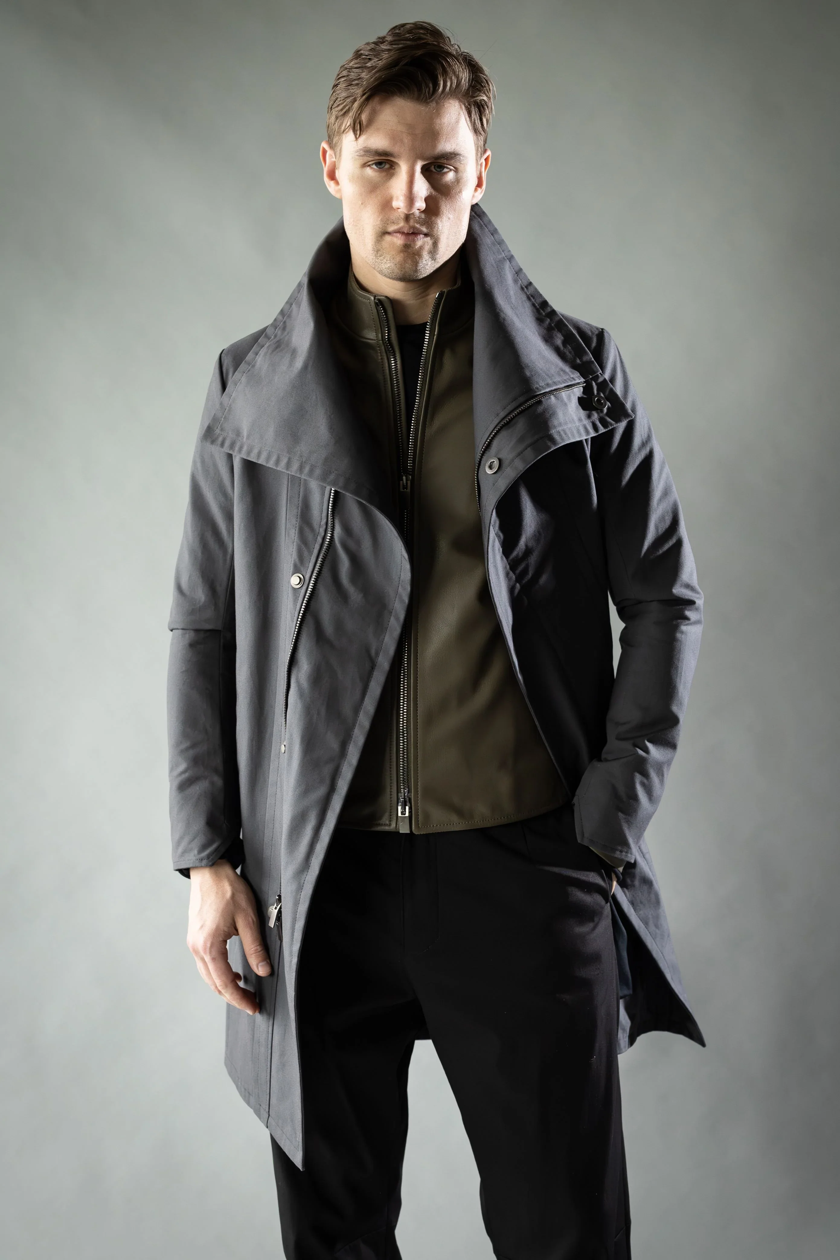 Alloy Grey Ventile Cotton FOUNDATION COAT - Image 7