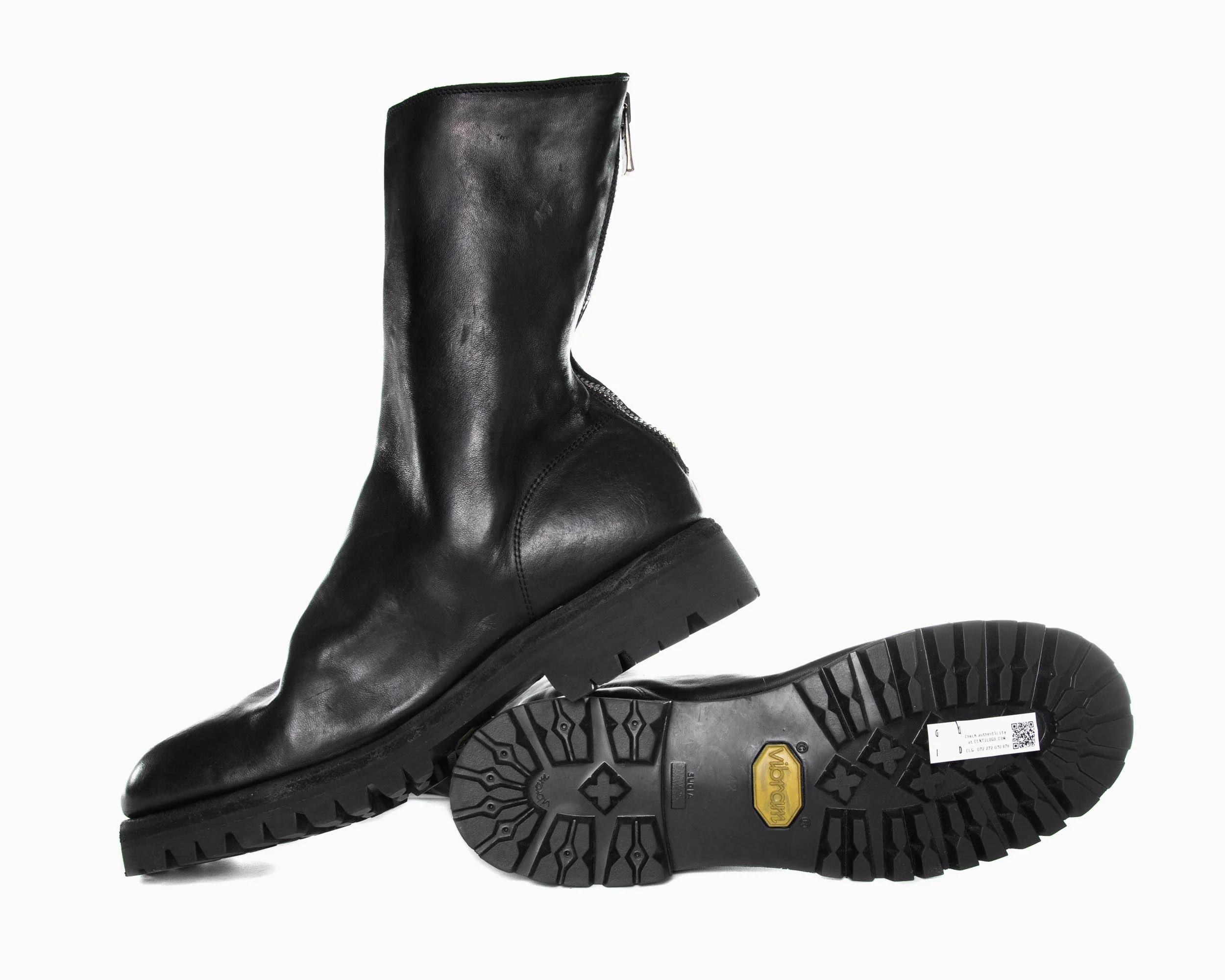 Black Back Zip Boots Vibram 788V - Image 5