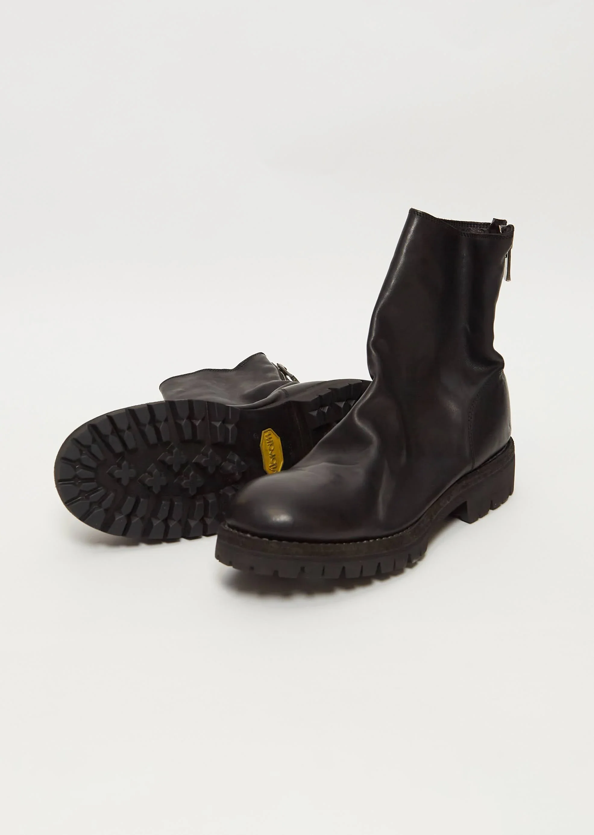 Black Back Zip Boots Vibram 796V - Image 7