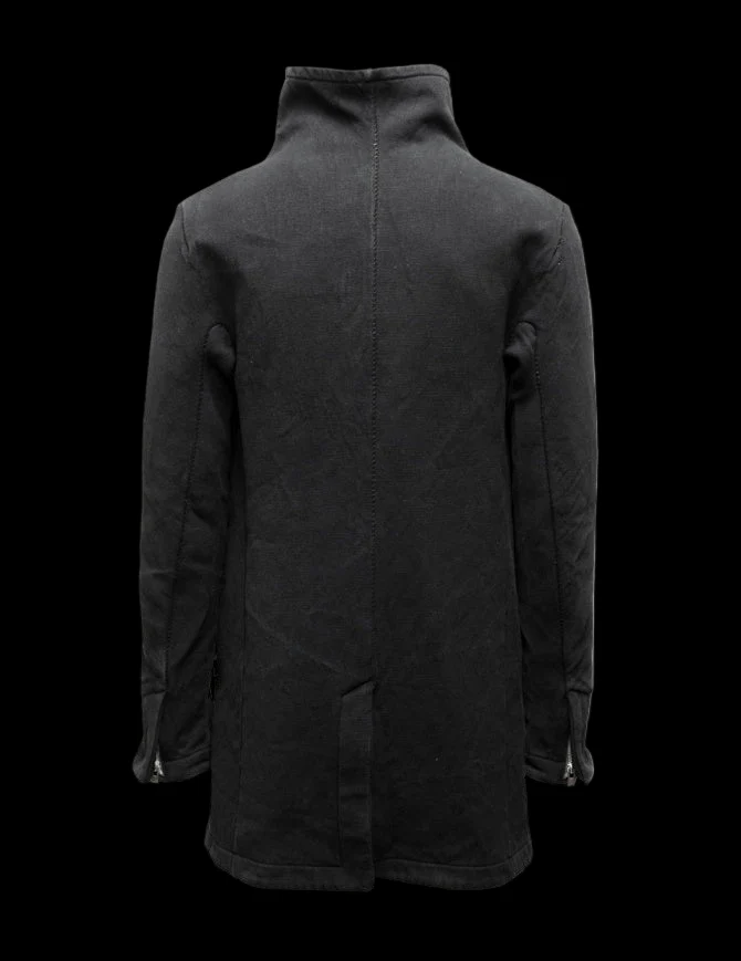 Black Button Down Collar Parka OM/2655-IN KOAT-BW/101 by Carol Christian Poell - Image 6