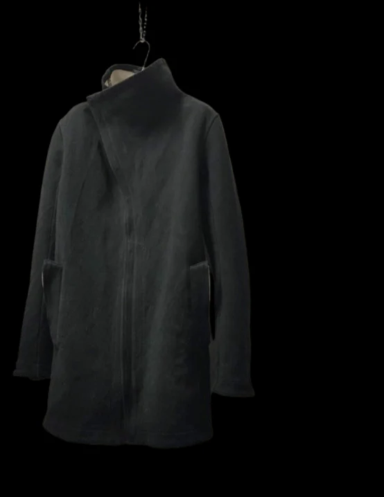 Black Button Down Collar Parka OM/2655-IN KOAT-BW/101 by Carol Christian Poell - Image 7