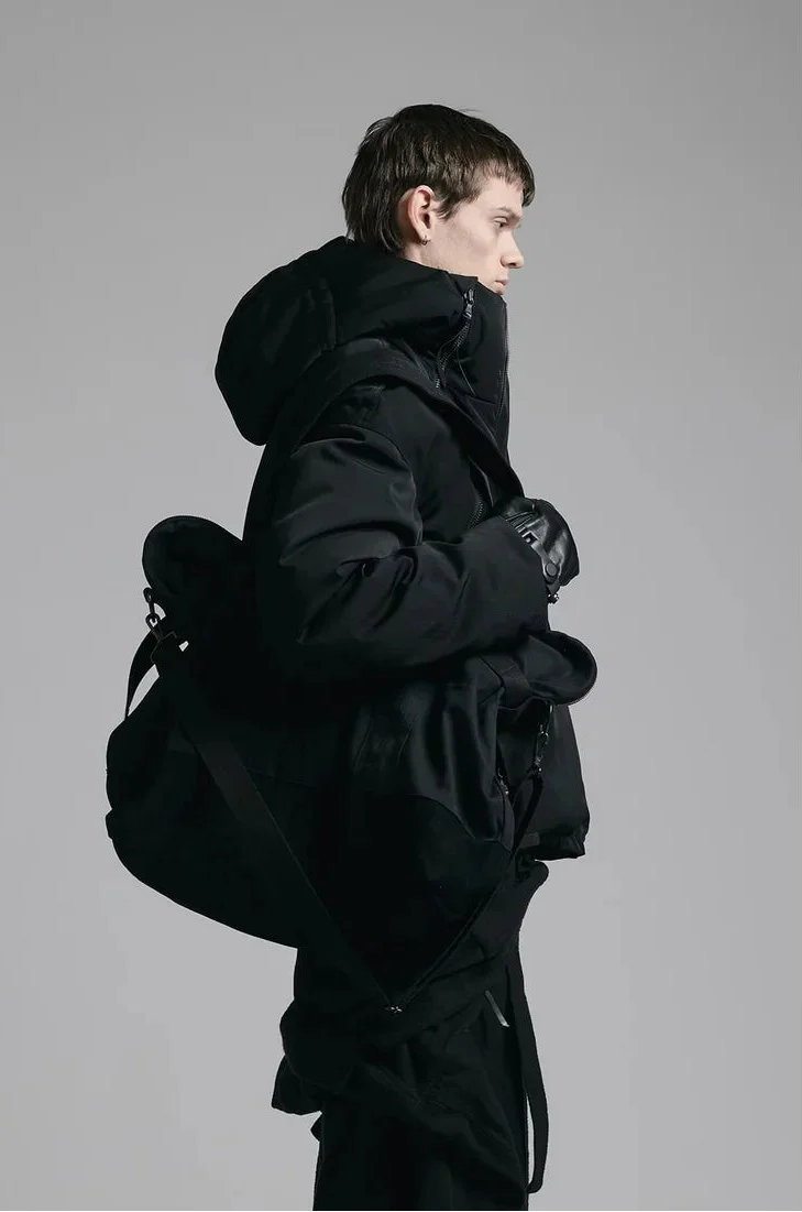 Black Denim Travel Bag