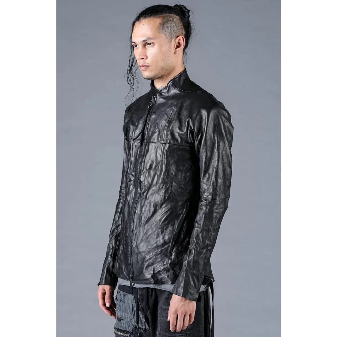 Black Horse Leather Bonding Leather Shirt Jacket - Image 3