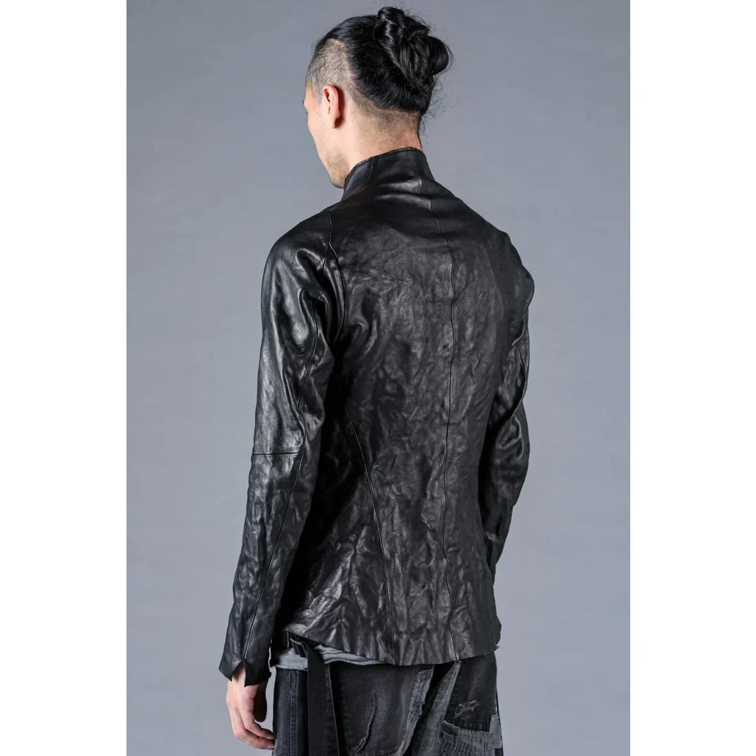 Black Horse Leather Bonding Leather Shirt Jacket - Image 5