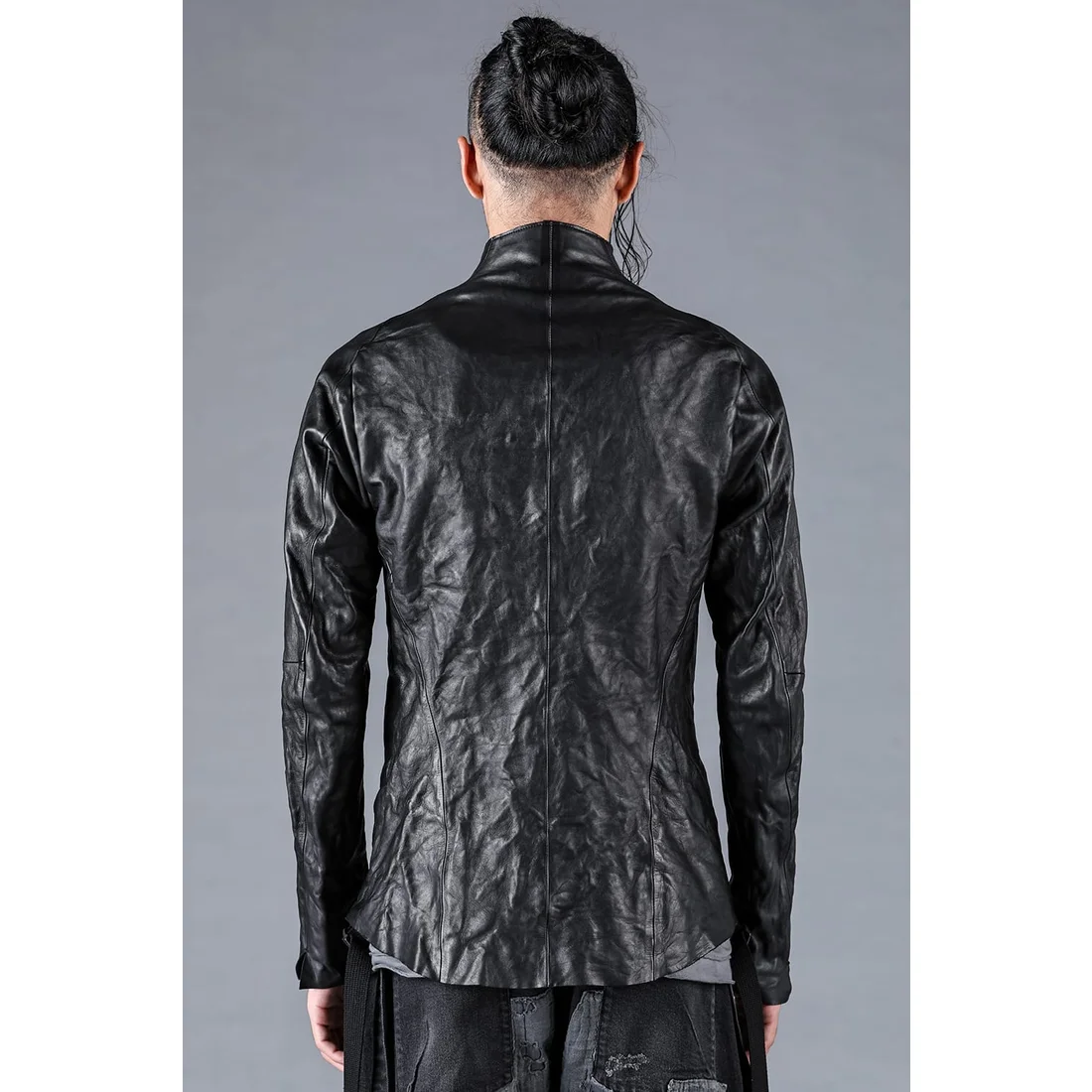 Black Horse Leather Bonding Leather Shirt Jacket - Image 6
