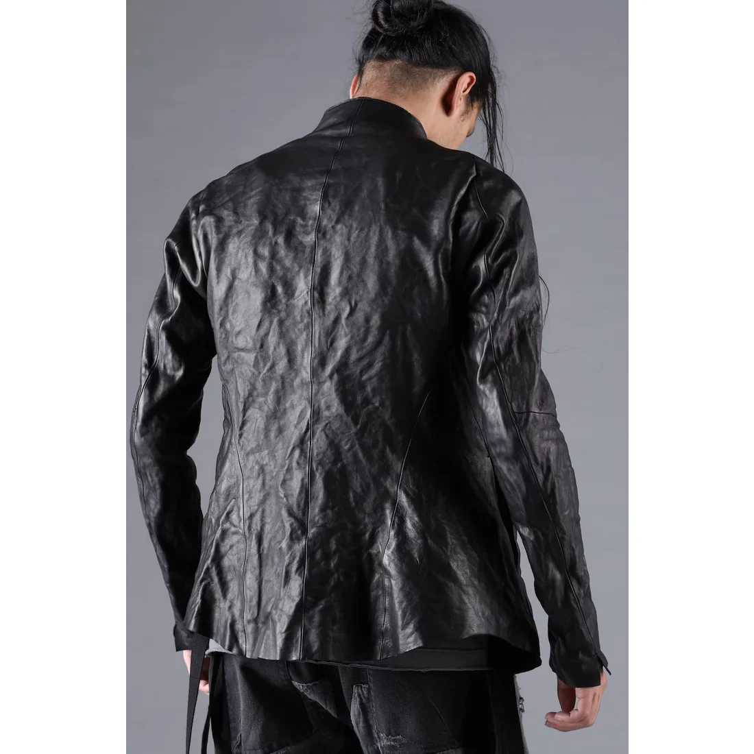 Black Horse Leather Bonding Leather Shirt Jacket - Image 9