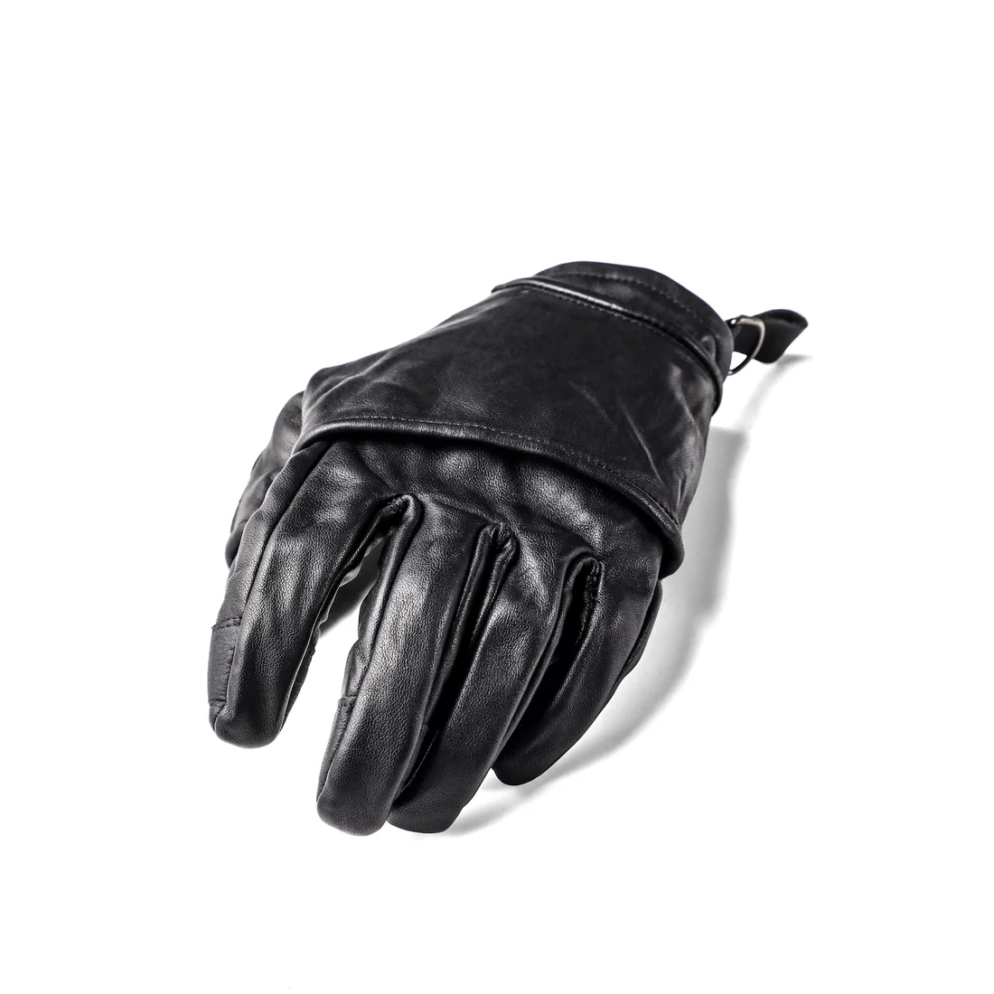 Black Horse Leather Layered Gloves - Image 4
