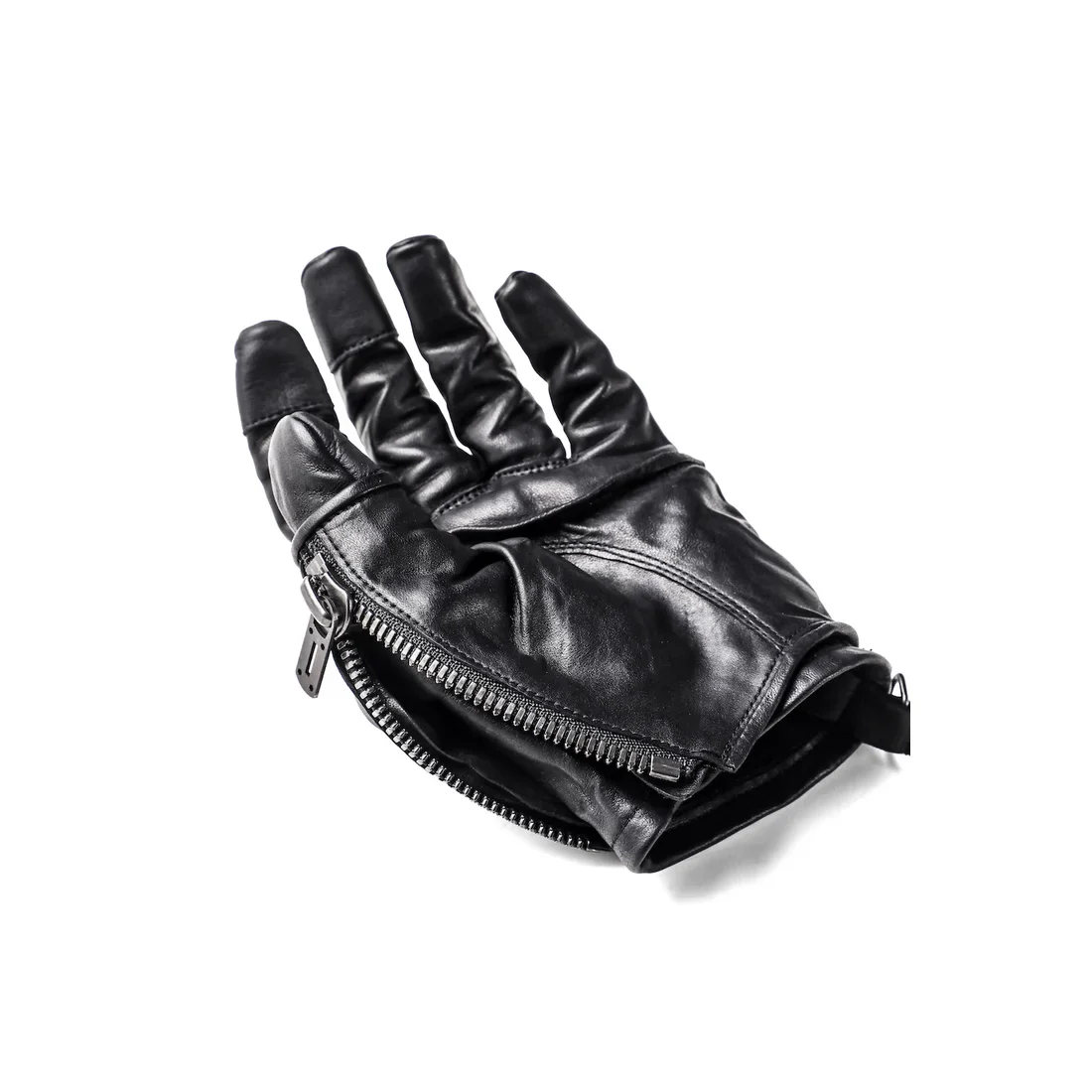 Black Horse Leather Layered Gloves - Image 5