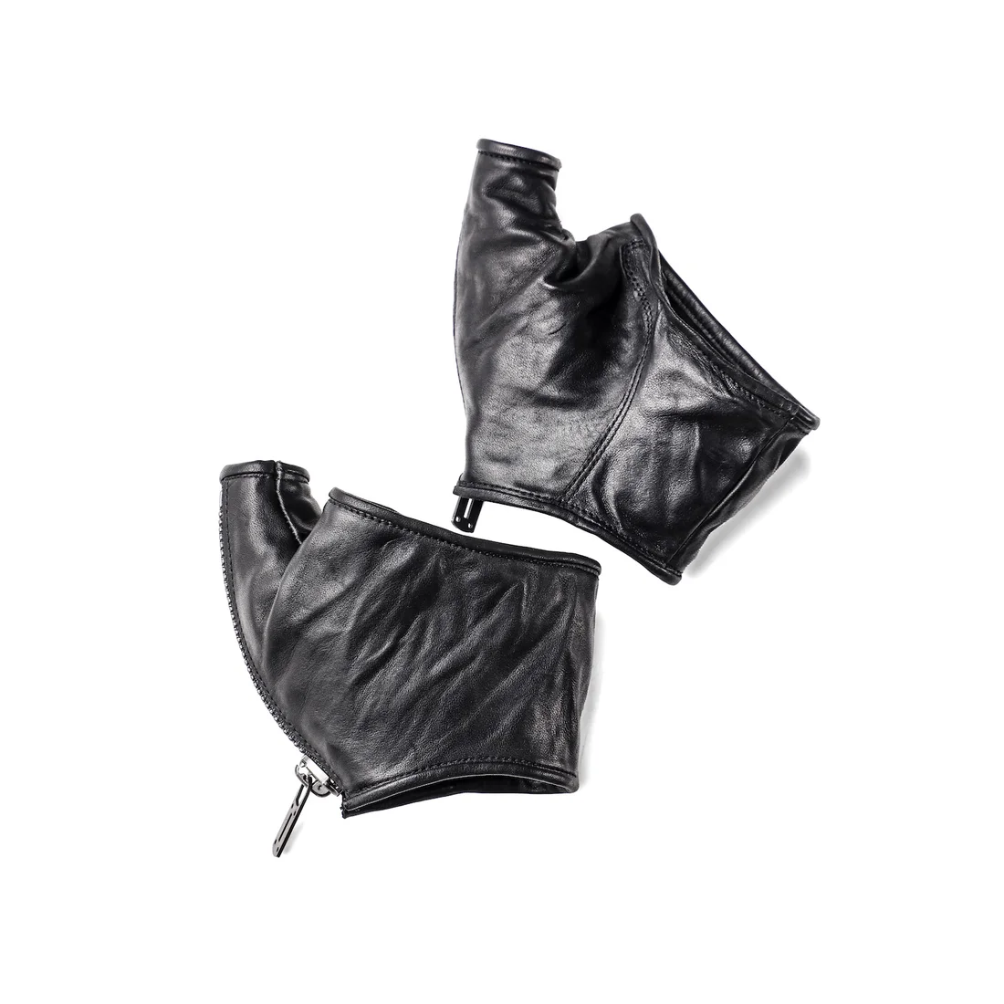 Black Horse Leather Layered Gloves - Image 7