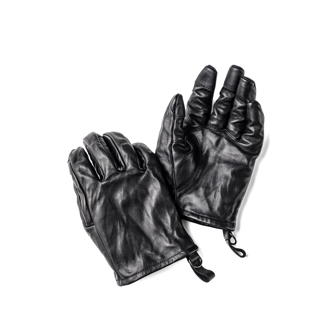 Black Horse Leather Layered Gloves - Image 8
