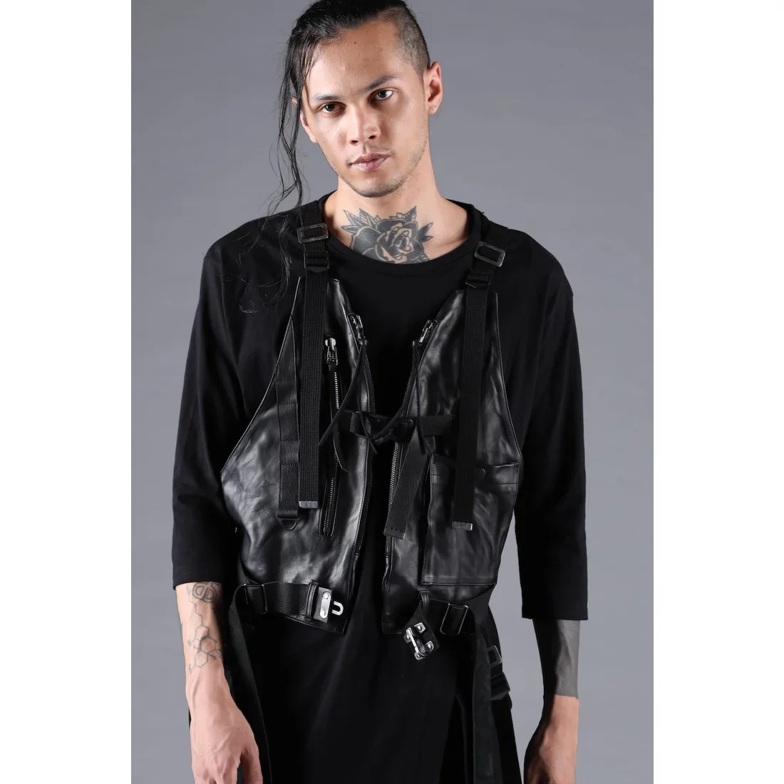Black Horse Leather Vest Bag - Image 6