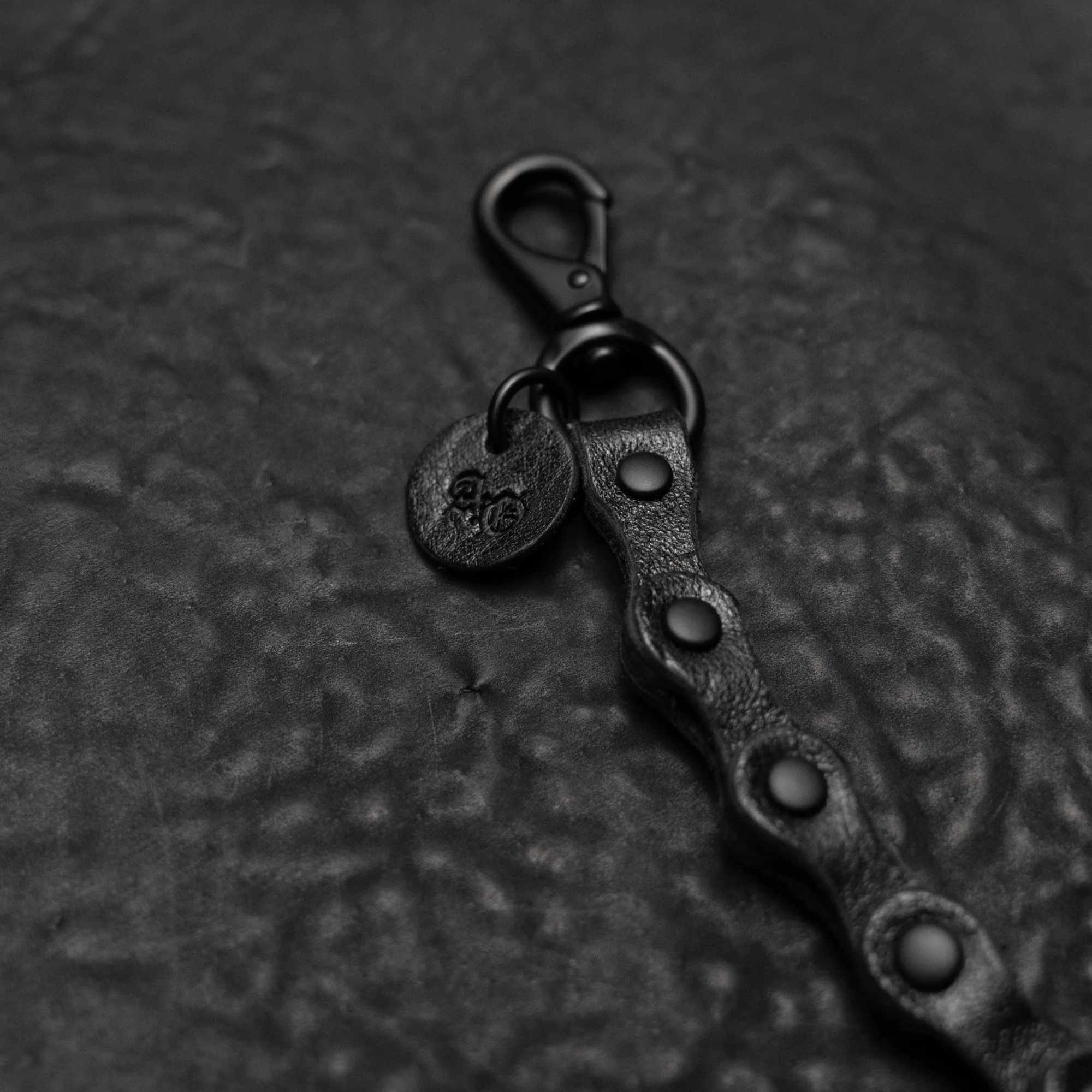 Black Horween Horsehide Leather Bike Chain - Image 5