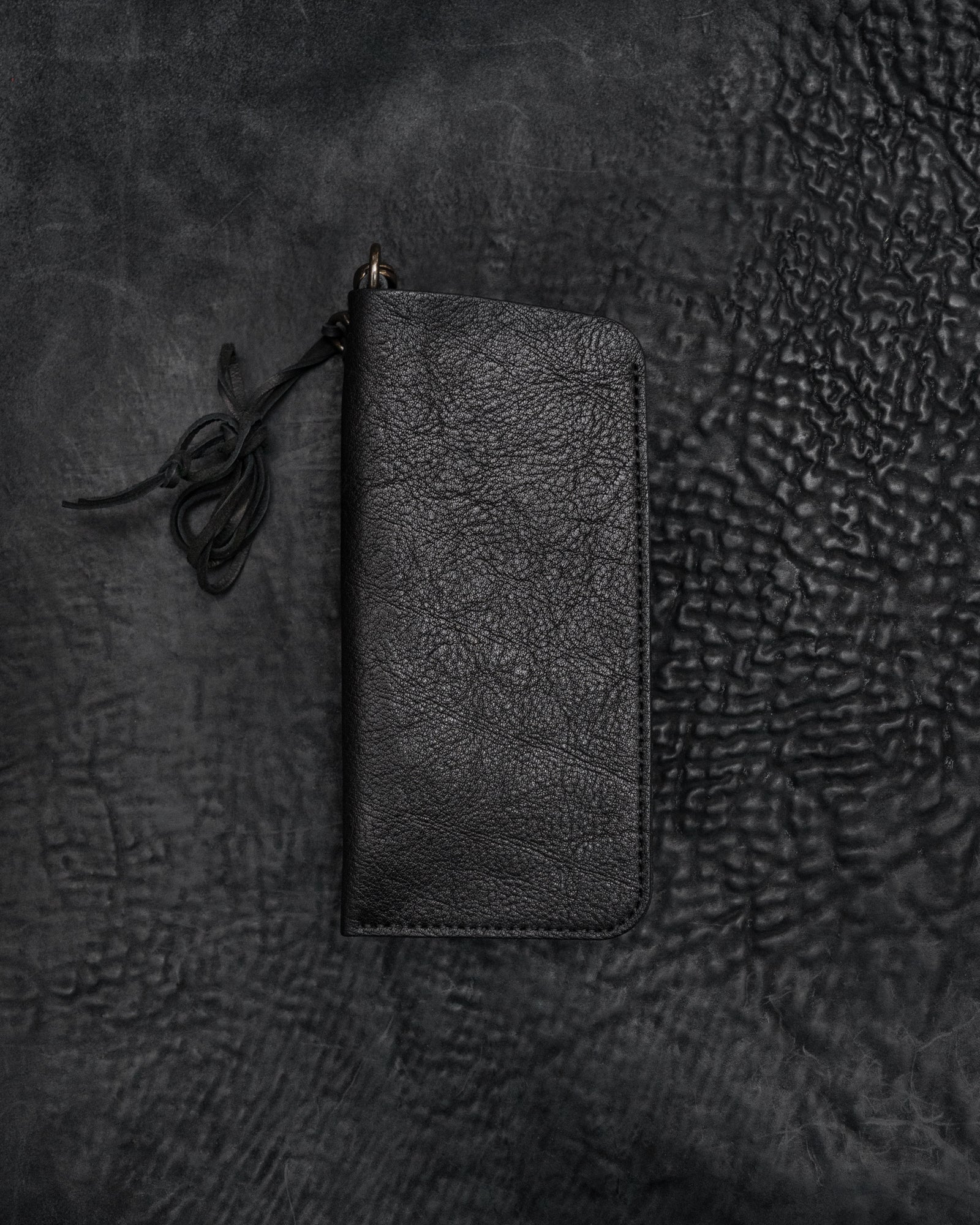 Black Japanese Bovine Kinich 2 Eyewear Pouch