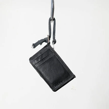 Black Kangaroo Leather Compact Wallet - Image 4
