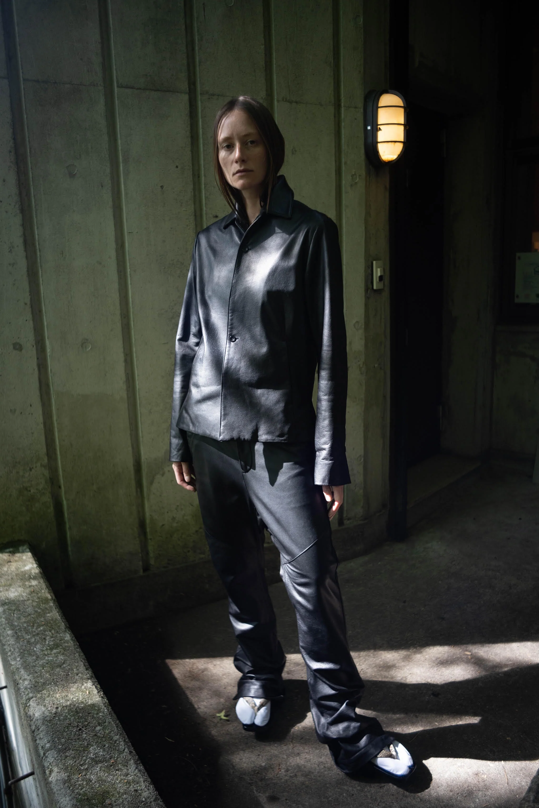 Black Luster Soft Steer Leather Shirt Jacket - Image 24