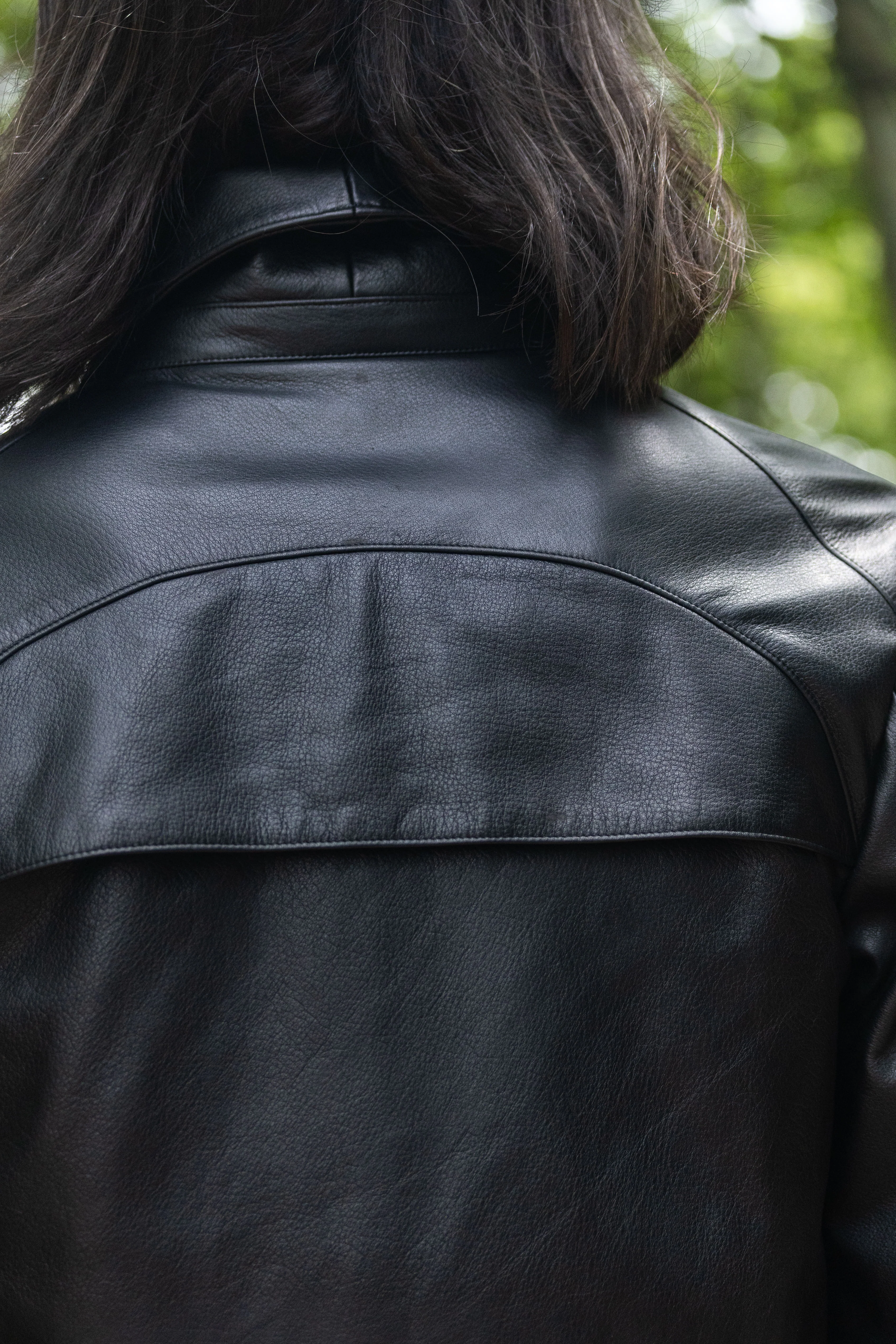 Black Luster Soft Steer Leather Shirt Jacket - Image 5