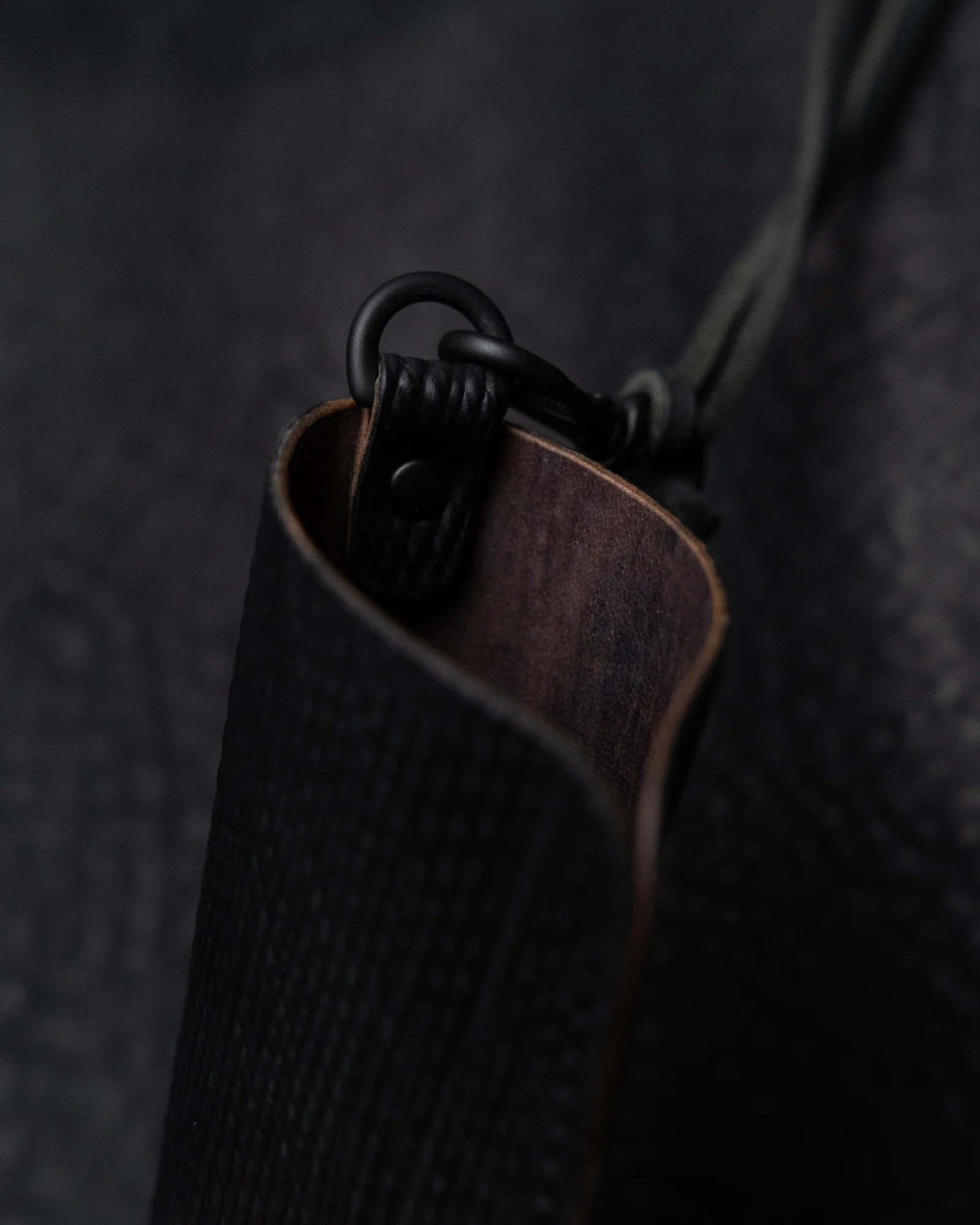 Black Metta Catharina Shell Cordovan Kinich 2 Eyewear Pouch - Image 3