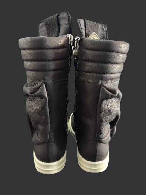 Black + Milk Cargo Basket Sneaker Boots by Rick Owens - Image 6