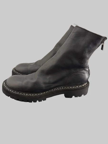 Black Norwegian Welt Back Zip Boots 796V_N - Image 4
