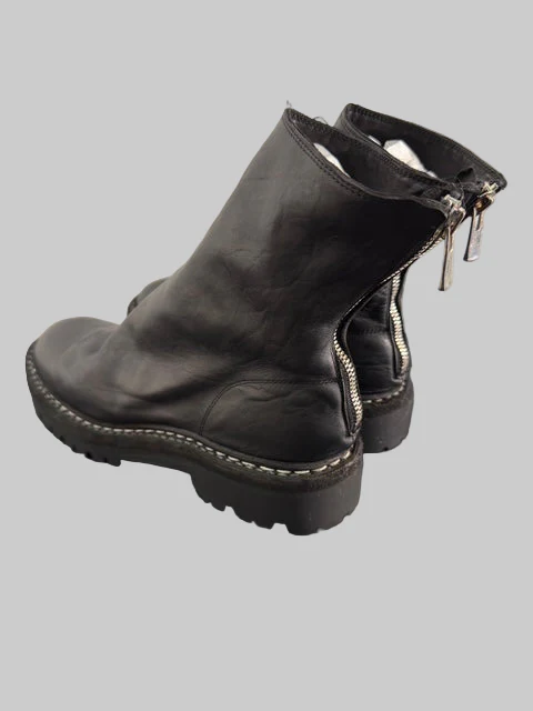 Black Norwegian Welt Back Zip Boots 796V_N - Image 5