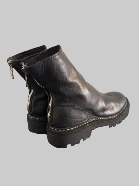Black Norwegian Welt Back Zip Boots 796V_N - Image 7
