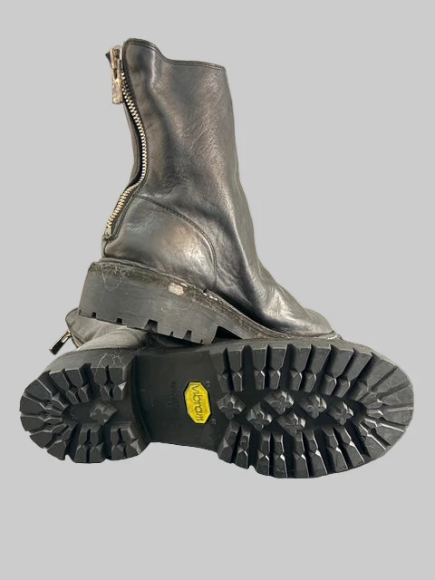 Black Norwegian Welt Back Zip Boots 796V_N - Image 9