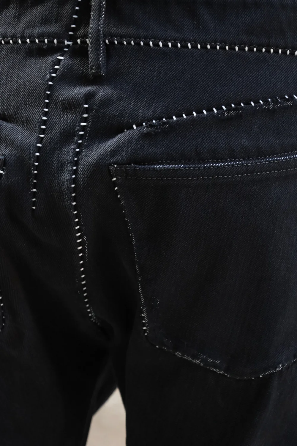 Black OVERLOCK ONE-PIECE DEAD END JEANS JM2625-IN  KIT-BW 101 by Carol Christian Poell - Image 7