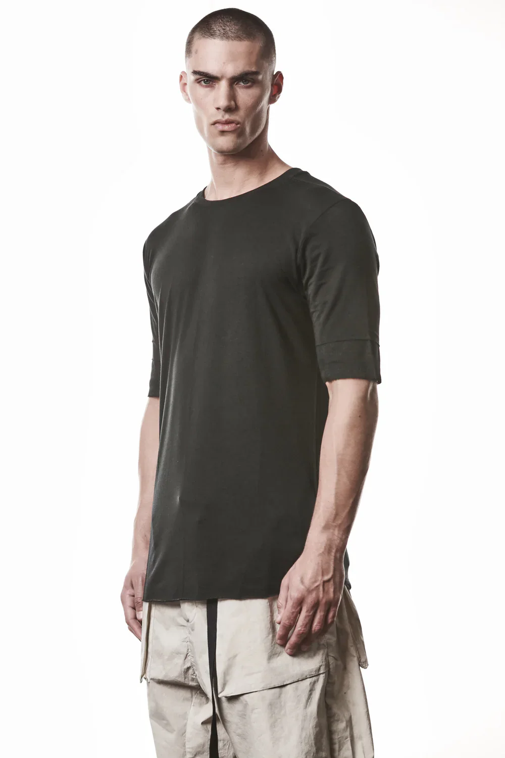Black Round Neck Modal T-shirt MTS 940 - Image 2