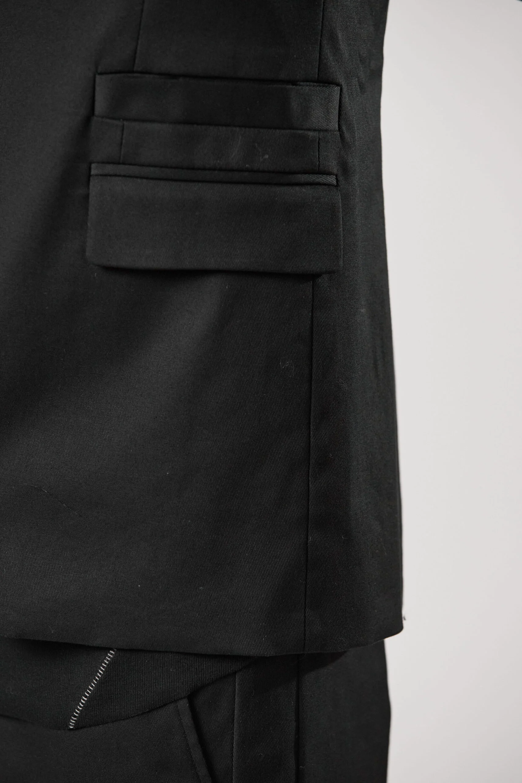 Black Two Button Blazer MB 52 - Image 4