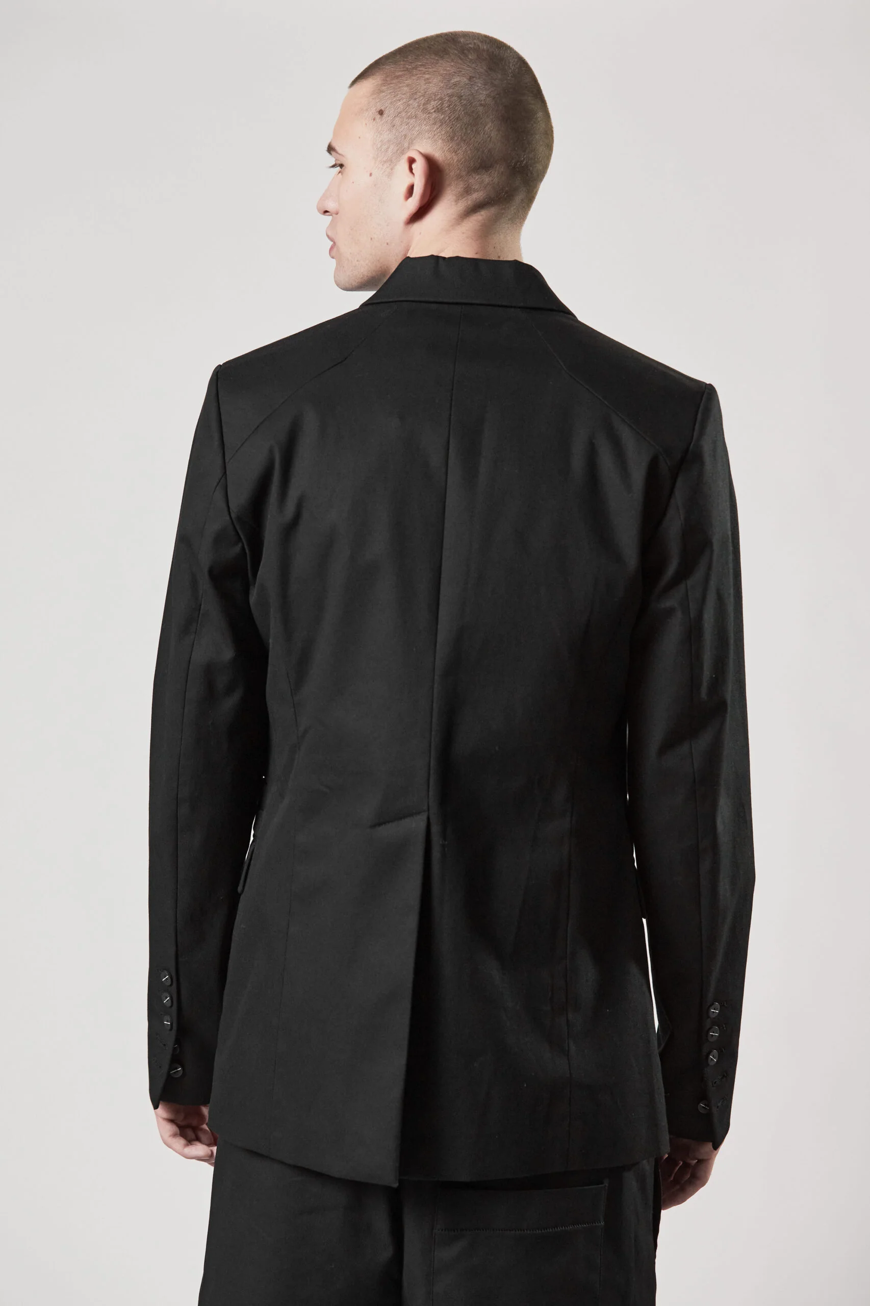 Black Two Button Blazer MB 52 - Image 7