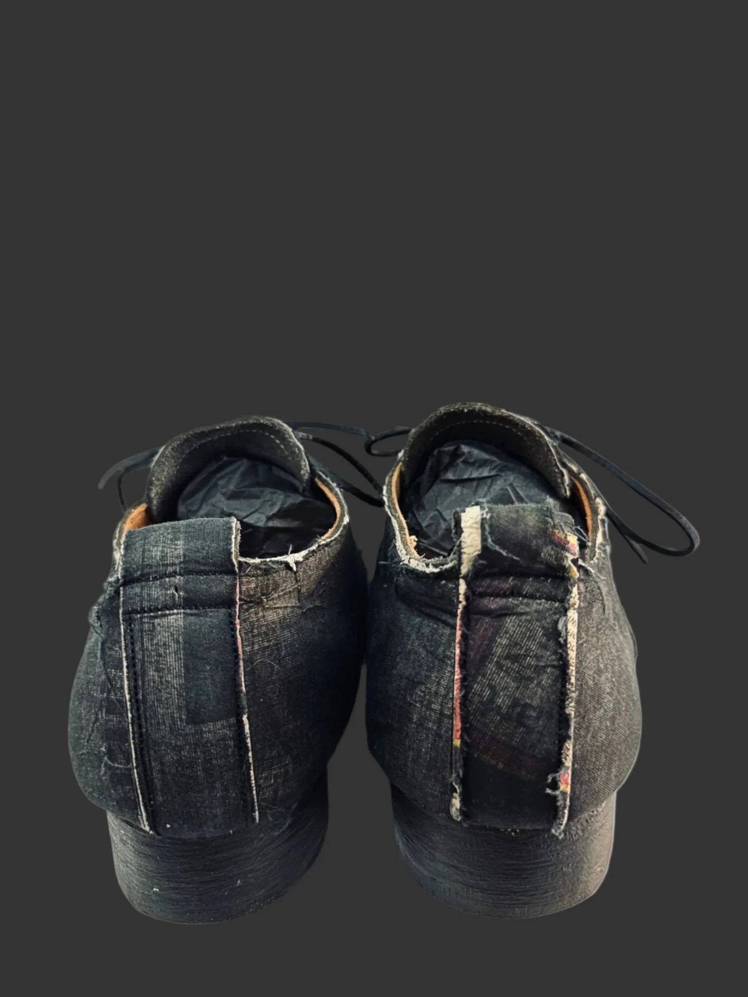 Black Voile over Newspaper Print Derbies by Paul Harnden - Image 5