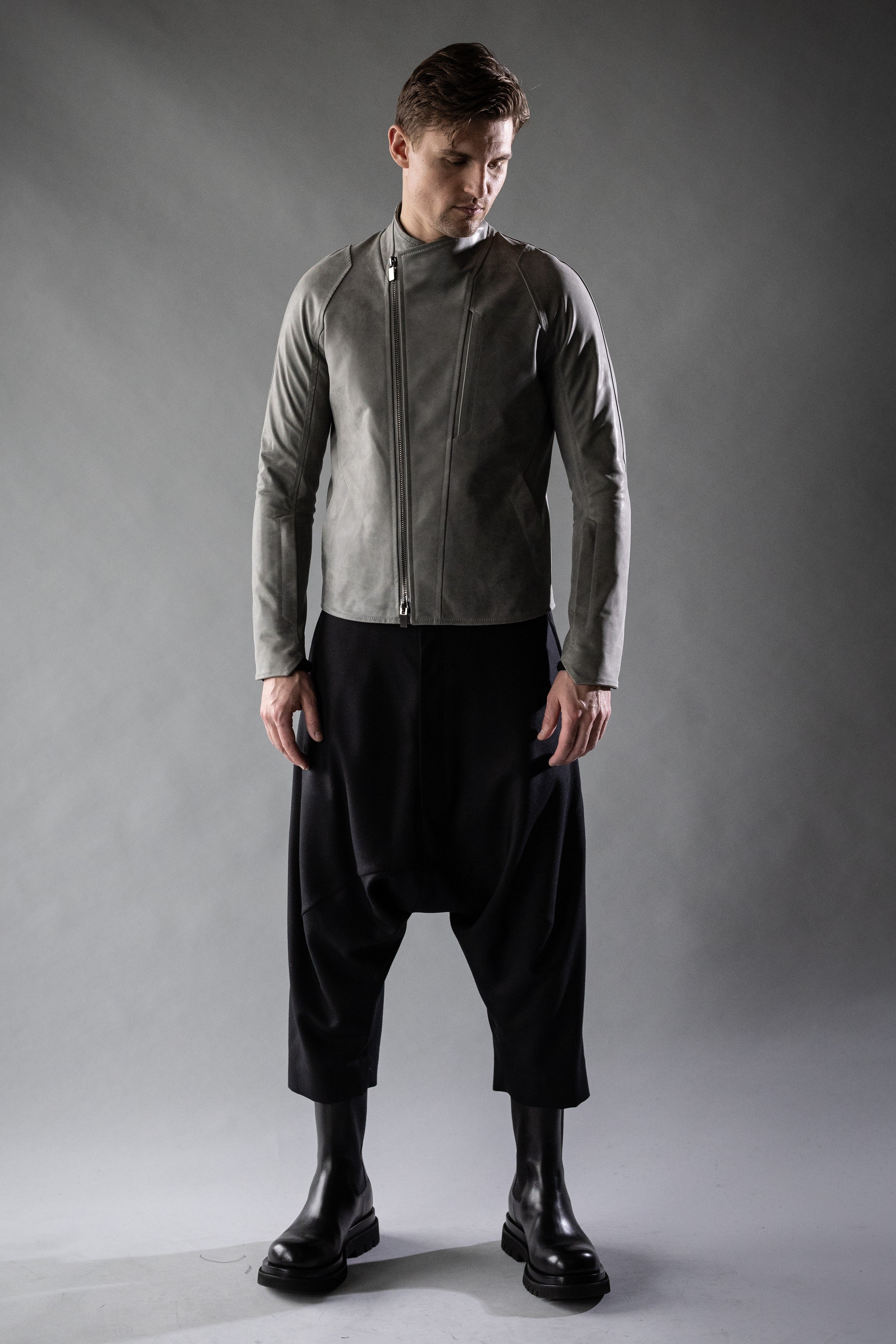 Black Wool Twill TIDAL Trousers - Image 5