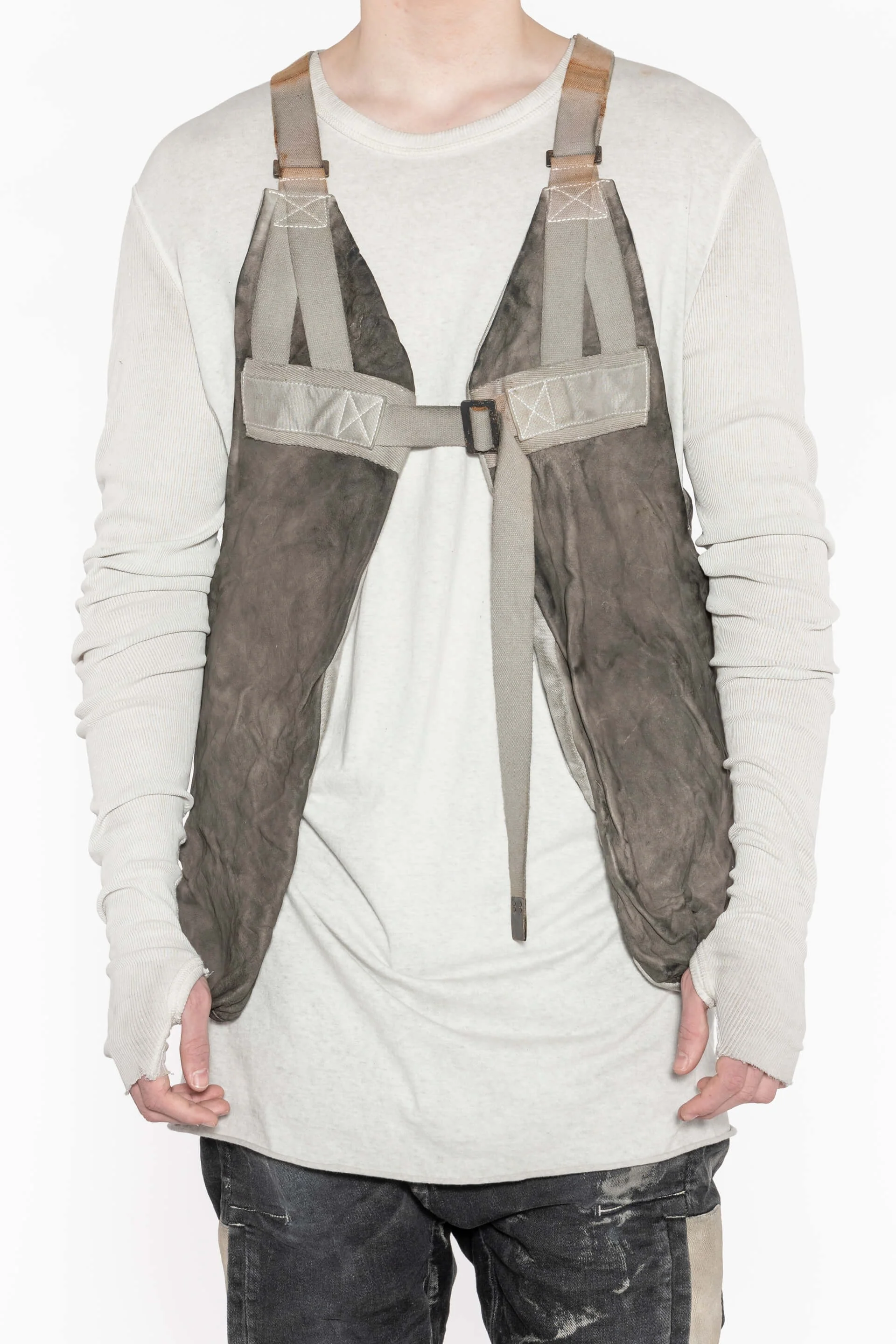 Carbon Grey Kangaroo Leather Vestbag 2.1 - Image 5