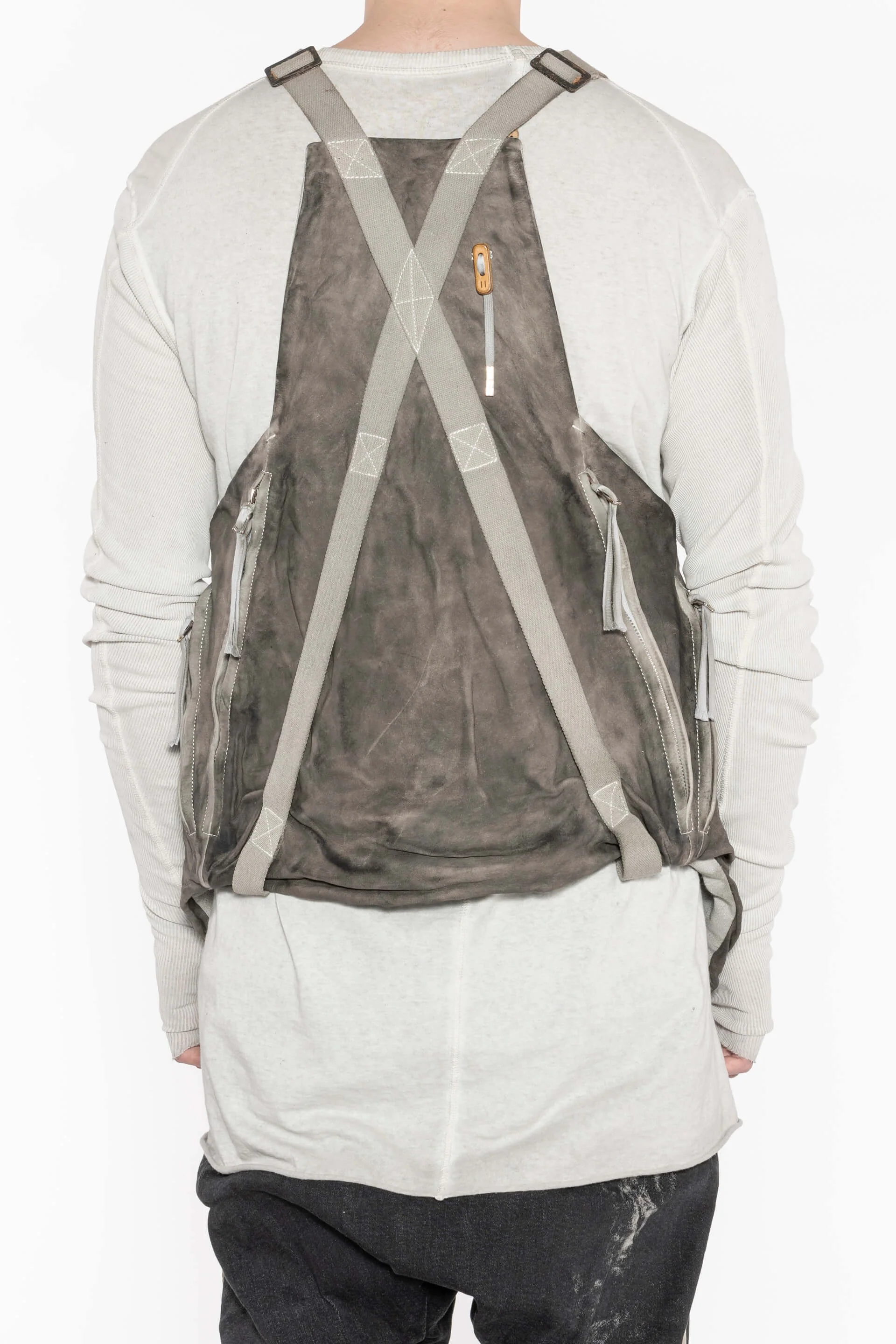 Carbon Grey Kangaroo Leather Vestbag 2.1 - Image 7