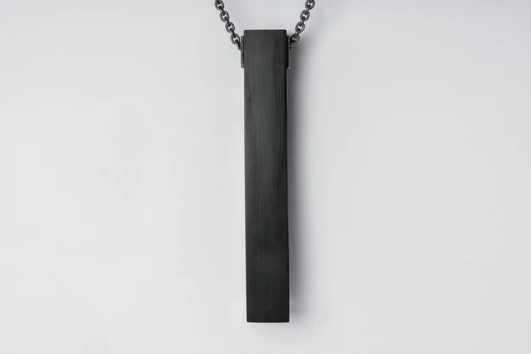 Cuboid Necklace 204-1-JET+KA - Image 3