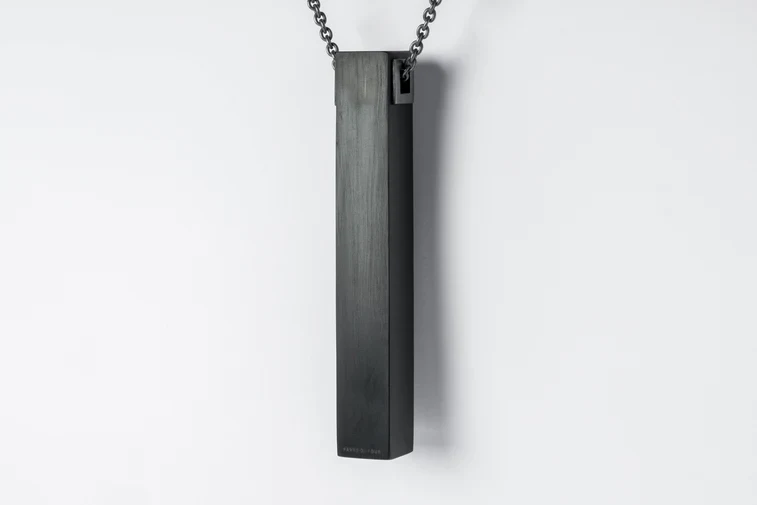 Cuboid Necklace 204-1-JET+KA - Image 4