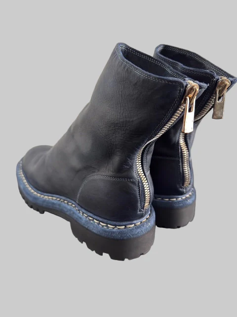Dark Blue Norwegian Welt Back Zip Boots 796V_N - Image 5