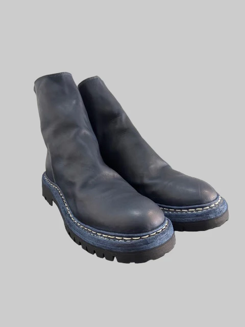 Dark Blue Norwegian Welt Back Zip Boots 796V_N - Image 8