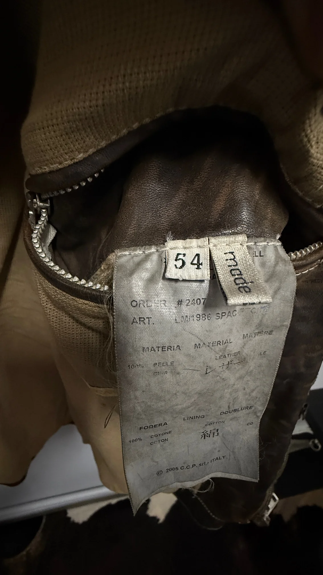 Dark Brown Calf Leather Collared Zipper Riders Jacket by Carol Christian Poell - Image 9