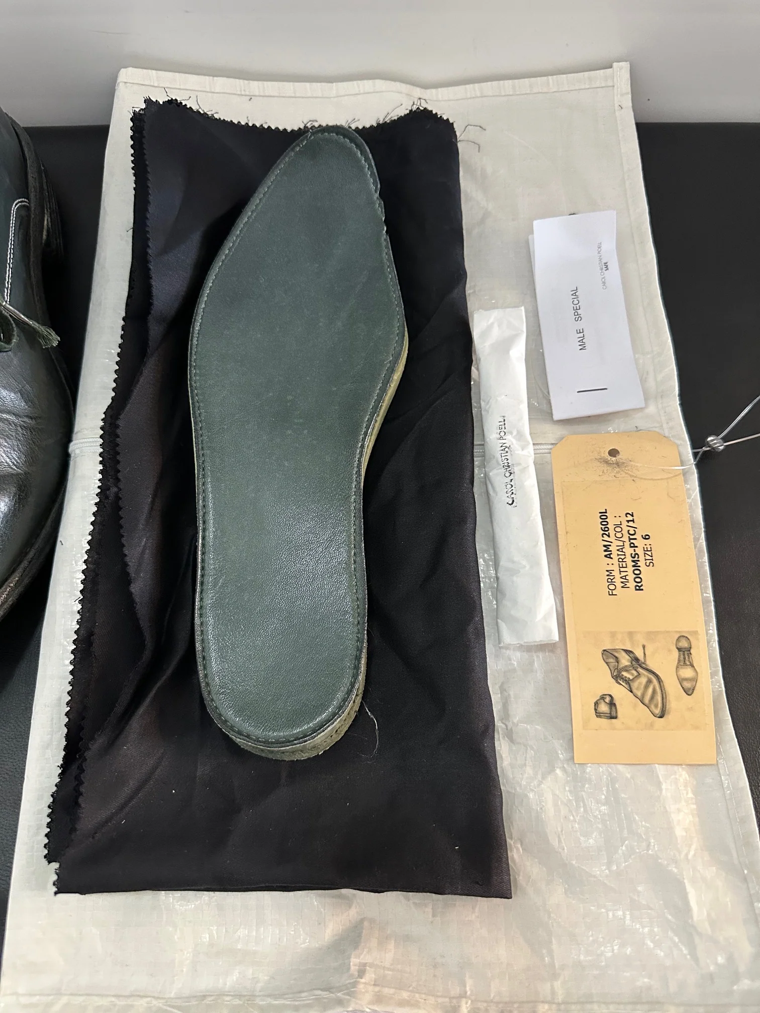Dark Green Object Dyed Derbies AM2600L ROOMS-PTC12 by Carol Christian Poell - Image 11
