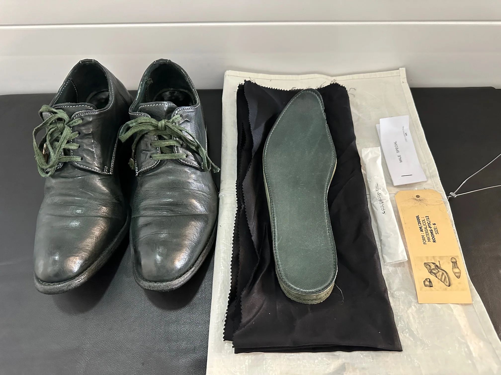 Dark Green Object Dyed Derbies AM2600L ROOMS-PTC12 by Carol Christian Poell - Image 12