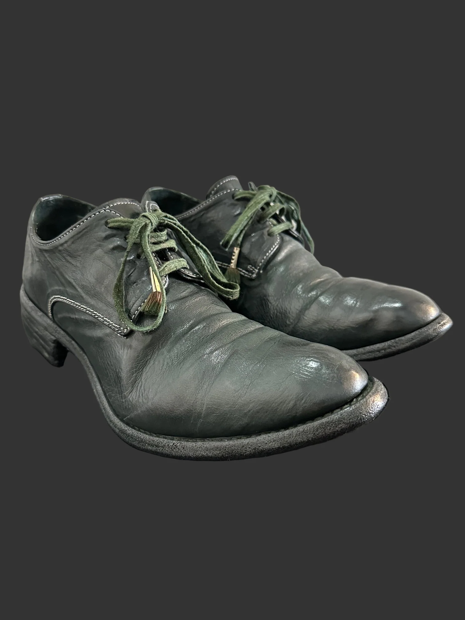 Dark Green Object Dyed Derbies AM2600L ROOMS-PTC12 by Carol Christian Poell - Image 3