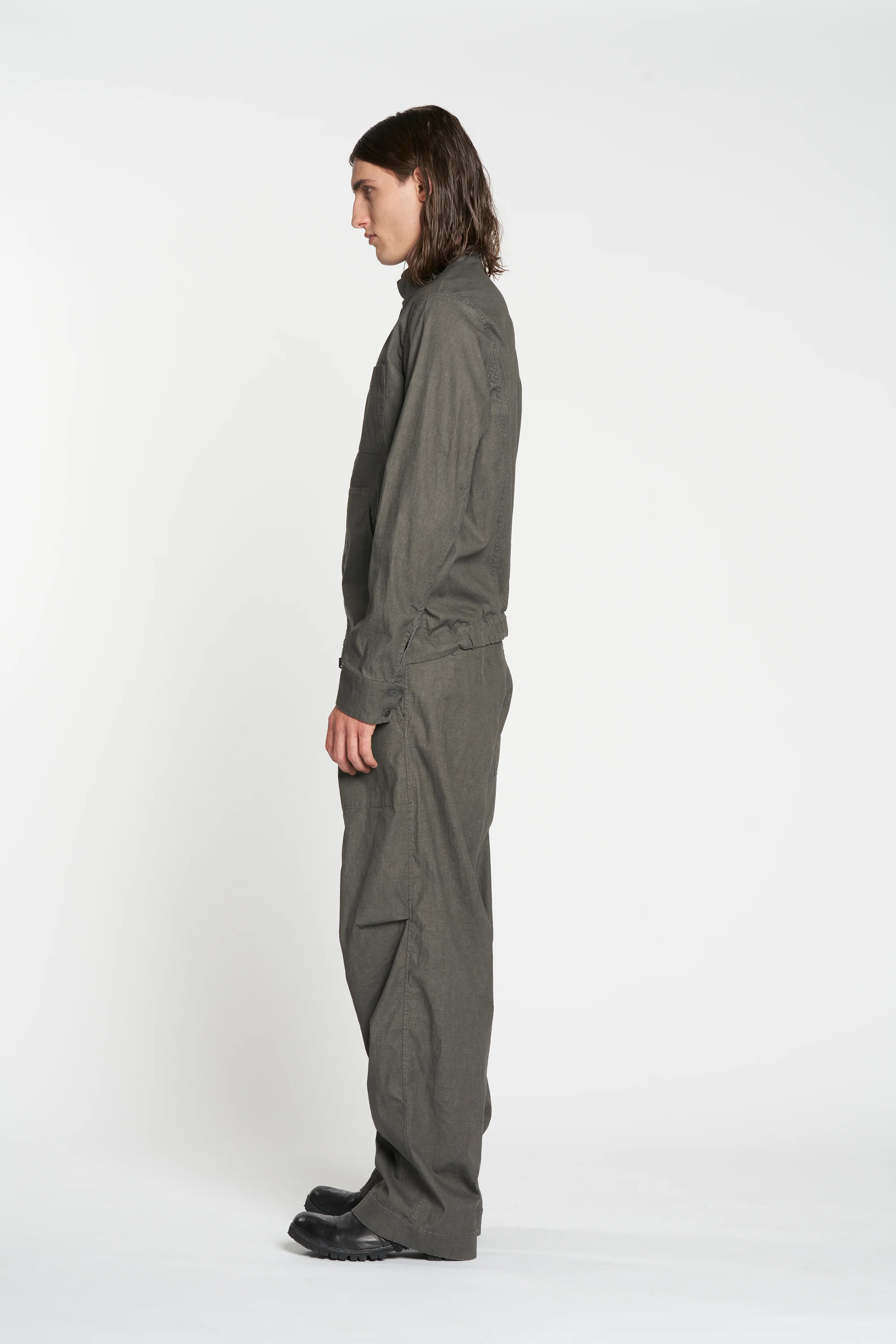 Grey and Blue Grey Reversible Harrington Zipper Jacket - Image 4