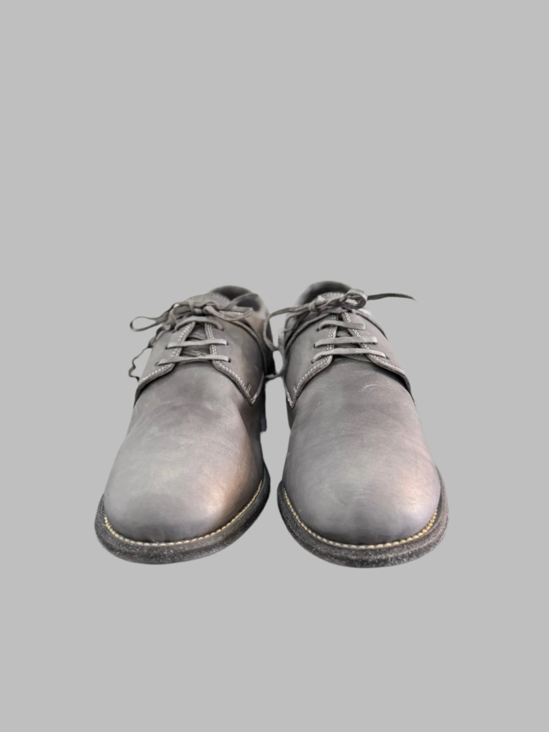 Grey Classic Double Heel Derbies 792X - Image 3