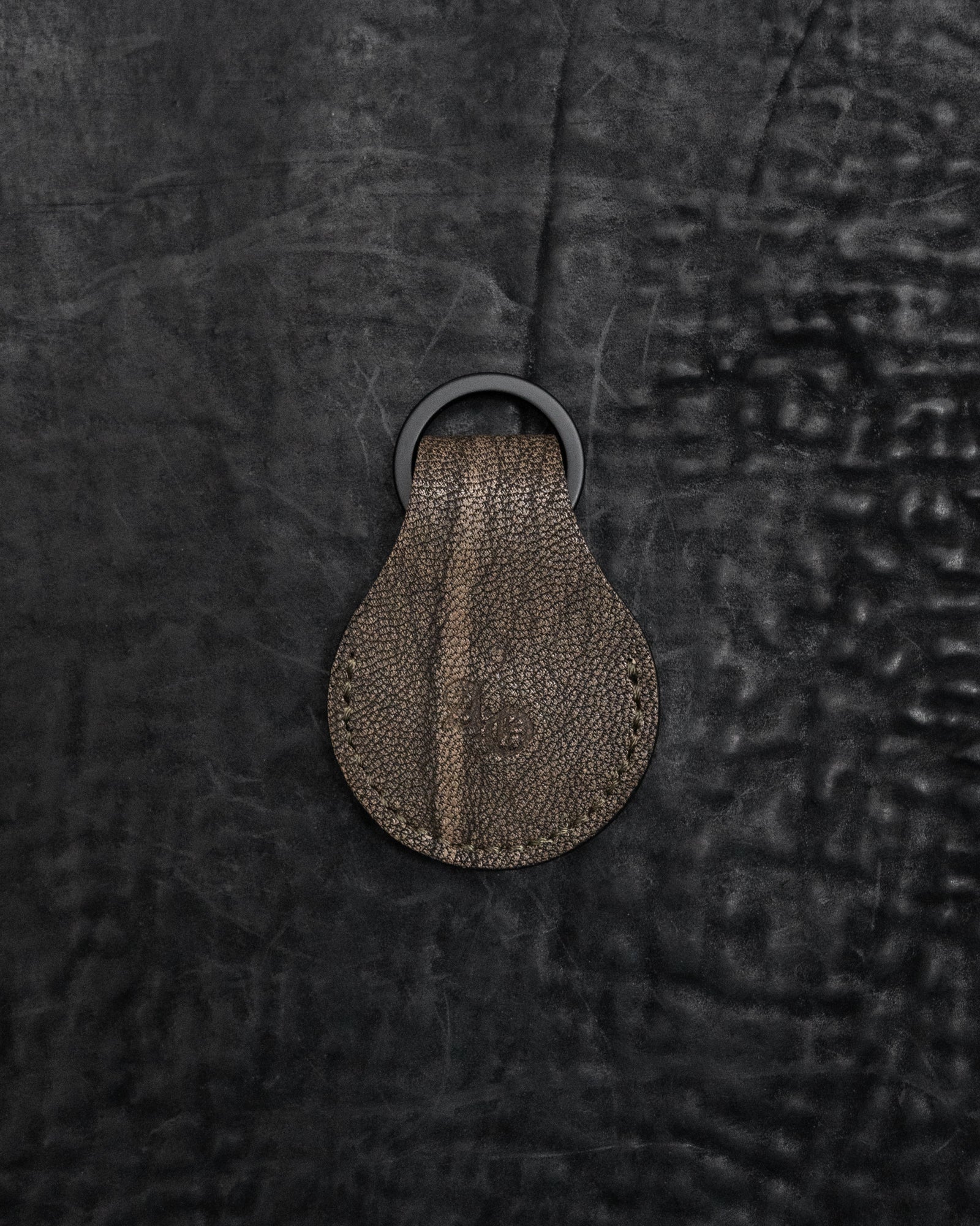 Grey French Goatskin RUTA Airtag Holder - Image 3