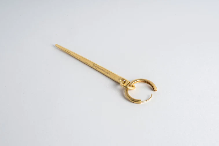 Hoop Earring v2 Extra Small Mini Spike 2135-5-AGA - Image 4