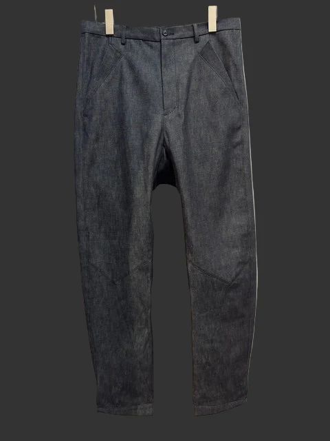 Indigo Zimbabwe Cotton Denim Elongated Trouser - Image 5