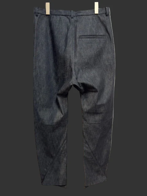 Indigo Zimbabwe Cotton Denim Elongated Trouser - Image 8