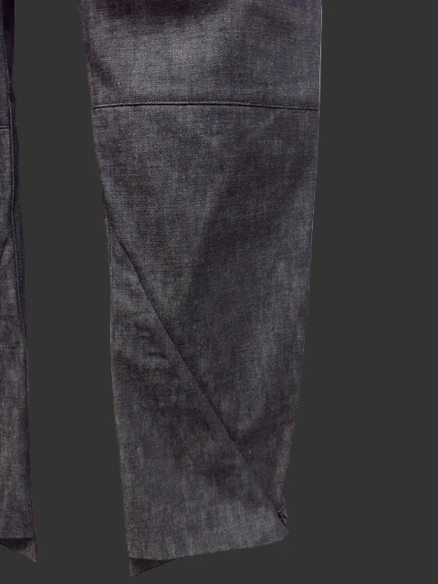 Indigo Zimbabwe Cotton Denim Elongated Trouser - Image 9